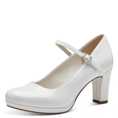 Image of Tamaris High heels white, Women&#039;s, Size: 5.5, White quality imitation leather