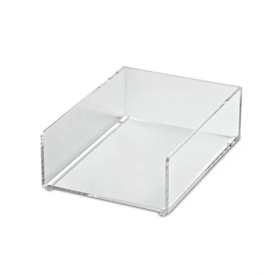 Image of Maul 1953005 Memo Holder, A6 Acrylic Drawer Organiser, Transparent, Stackable, 165 x 120 53 mm, Pack of 1