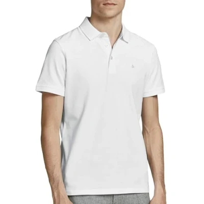 Image of Jack &amp; Jones Jjepaulos Polo shirt, Men&#039;s, Size: Small, White