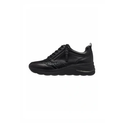 Image of Tamaris Comfort Trainers, Women&#039;s, Size: 3, Black nappa leather and imitation