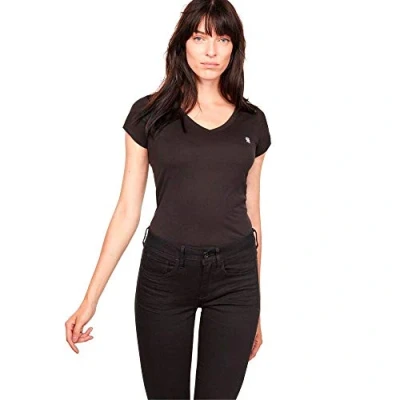 Image of G STAR Eyben SLIM Basic Tshirt, Women&#039;s, Size: XXS, Black