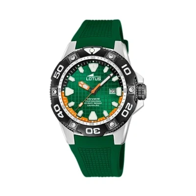 Image of Lotus Diver Watch, Men&#039;s, Size: One Size, Green