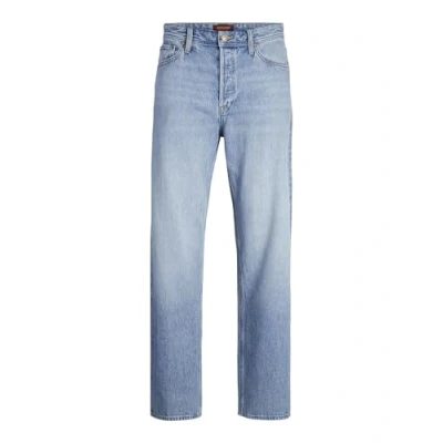 Image of Jack &amp; Jones Jjieddie Jjoriginal Loose Jeans, Men&#039;s, Size: 33x34, Blue denim