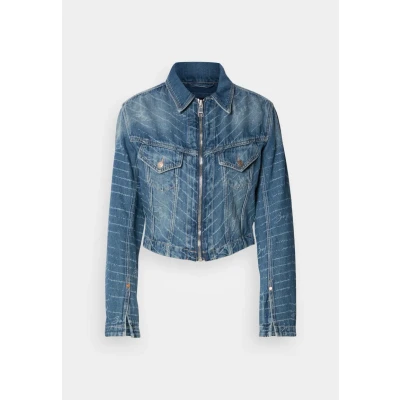 Image of BOSS Jacket Denim jacket, Women&#039;s, Size: XL, Medium blue