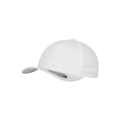 Image of Flexfit 5 Panel Cap, Size: S/M, White