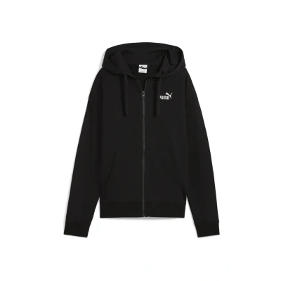 Image of PUMA Girl&#039;s Ess Small No. 1 Logo Comfort Full zip Hoodie Tr Hooded Sweatshirt