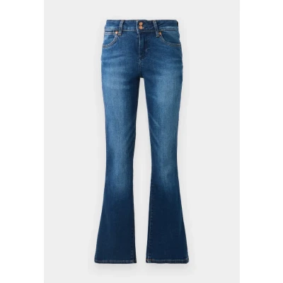 Image of Wrangler LOW RISE BOLD BOOT Bootcut jeans, Women&#039;s, Size: 27x32, Dark blue denim