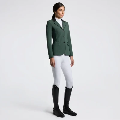 Image of Cavalleria Toscana Ladies GP Riding Jacket Bottle Green UK6 Show Horse &amp; Equestrian