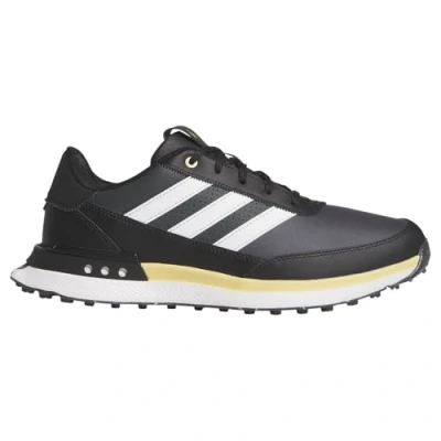 Image of adidas Golf shoes Core black cloud white oat, Men&#039;s, Size: 8.5, oat leather and imitation