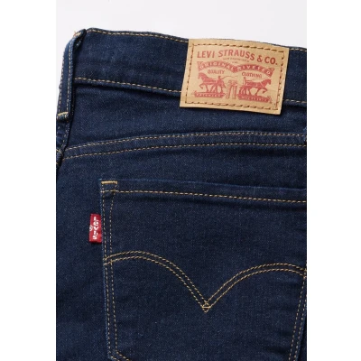 Image of Levi&#039;s 314 Shaping Straight leg jeans, Women&#039;s, Size: 27x30, Darkest sky blue