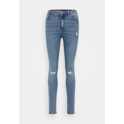 Image of Pieces Pcdana Jeans Skinny Fit, Women&#039;s, Size: XSx30, Medium blue denim