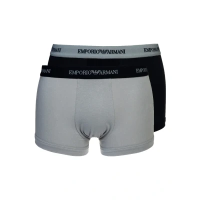 Image of Emporio Armani Men&#039;s Underwear (Pack of 2), Grey/Marine, S