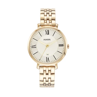 Image of Fossil Jacqueline Watch goldcoloured, Women&#039;s, Size: One Size, Gold coloured