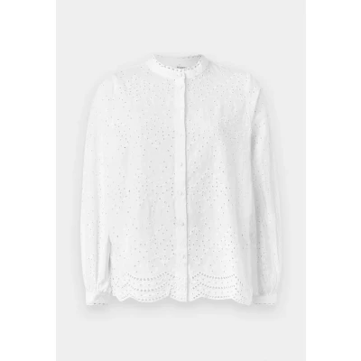 Image of Selected Femme Slftatiana Blouse, Women&#039;s, Size: 8, Bright white