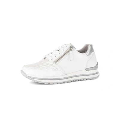 Image of Gabor Comfort Trainers, Women&#039;s, Size: 5.5, Weiss/silber Leather