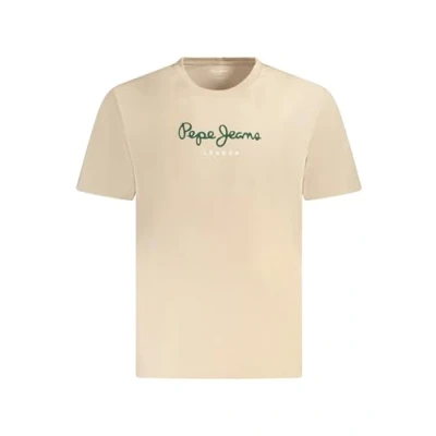 Image of Pepe Jeans EGGO Print Tshirt, Men&#039;s, Size: XXL, Light beige