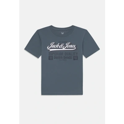 Image of Jack &amp; Jones Junior Jjelogo TEE O NECK Print Tshirt for kids, Size: 3y, Stormy weather