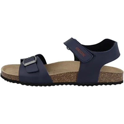 Image of Geox Ghita BOY Sandals for kids, Size: 7K, Navy/red High quality imitation leather
