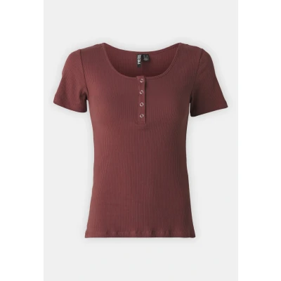 Image of Pieces Pckitte Basic Tshirt, Women&#039;s, Size: XS, Apple butter