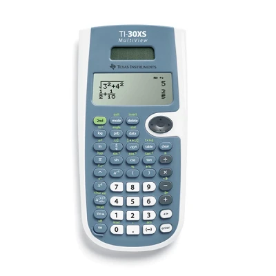 Image of Texas Instruments TI 30XS MultiView School Calculator (up to 4 Line Display, Solar and Battery Powered)