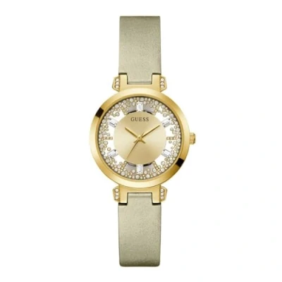 Image of Guess Clear Watch goldcoloured, Women&#039;s, Size: One Size, Gold coloured
