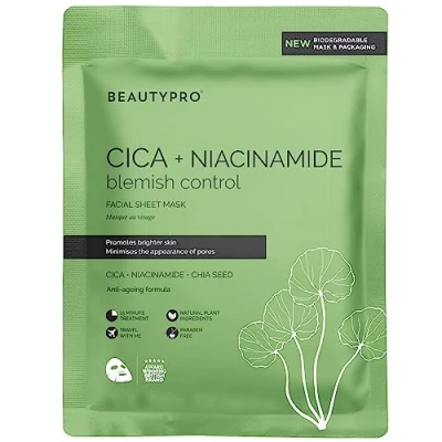 Image of BeautyPro Cica and Niacinamide Face Mask 22ml