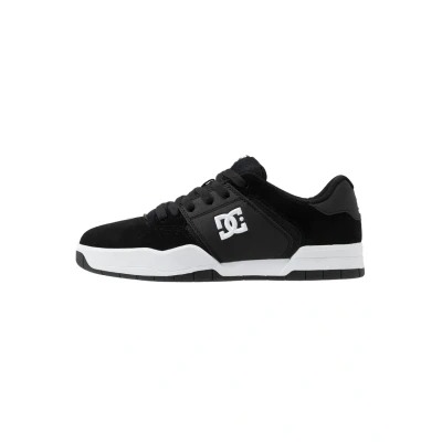 Image of DC Shoes Central Unisex Skate shoes, Size: 11.5, Black/white Leather and textile
