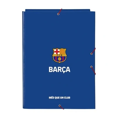 Image of Safta F.C. Barcelona 2nd Team Folder with 3 Flaps, Ideal for Children of Different Ages, Comfortable and Versatile, Quality Resilience, A4 Size, Blue, Blue/Grenade, Estándar, Casual