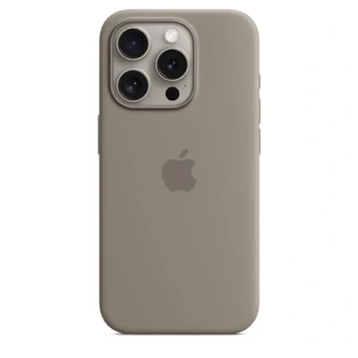 Image of Apple MagSafe Silicone Back Cover Beige iPhone 15 Pro