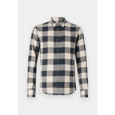 Image of Only &amp; Sons Onsgudmund Checked Shirt Shirt, Men&#039;s, Size: Small, Dark navy