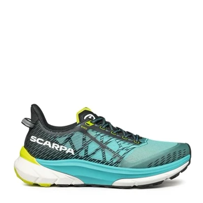 Image of Scarpa Golden GATE 2 Trail running shoes, Men&#039;s, Size: 9, Azure/lime Textile/synthetics