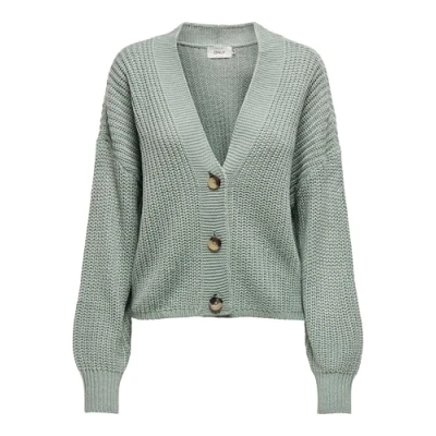 Image of ONLY Carolspring LS Cardigan, Women&#039;s, Size: XS, Chinois green