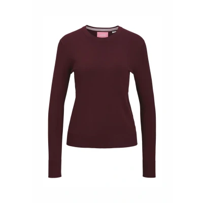 Image of JJXX Jxcara Comfy CREW NECK Jumper, Women&#039;s, Size: XS, Cabernet