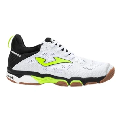 Image of Joma Breston Handball shoes, Men&#039;s, Size: 10.5, White/black/yellow Synthetics/textile