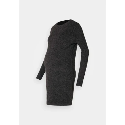Image of Vero Moda Maternity Vmmdoffy O NECK Dress Shift dress, Women&#039;s, Size: Small, Black melange