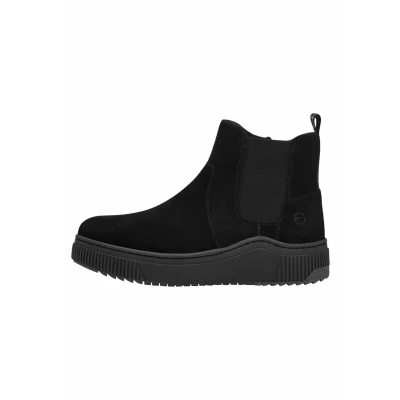 Image of Tamaris COMFORT Damen Winterstiefel ohne Absatz aus Leder Wasserabweisend, Schwarz (Black), 41 EU