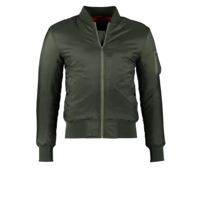Image of Urban Classics Basic Bomber Jacket, Men&#039;s, Size: XXL, Olive