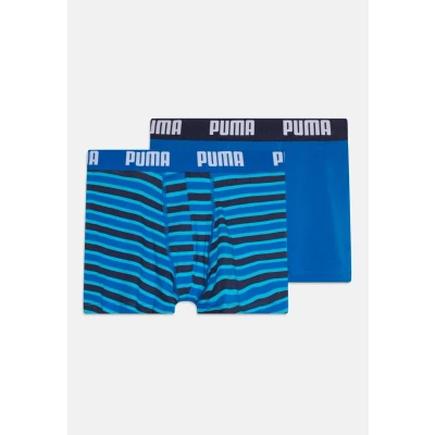 Image of PUMA Boy&#039;s Everyday Striped Boxers (Pack of 2), Blue Combo, 7 9 Years