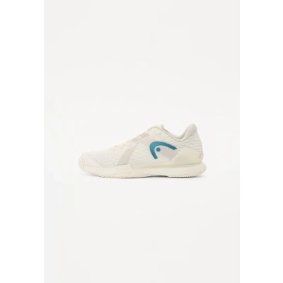 Image of Head Sprint PRO Clay court tennis shoes, Women&#039;s, Size: 9, Chalk white/twilight blue Textile