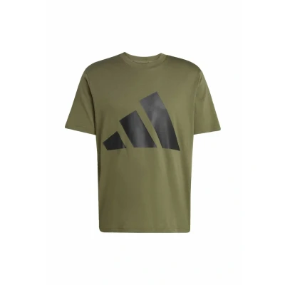 Image of adidas Sportswear Essentials BIG Print Tshirt Olive strata black, Men&#039;s, Size: Small, black