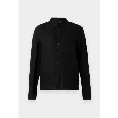 Image of Vero Moda Vmbumpy Basic Shirt Buttondown blouse, Women&#039;s, Size: XS, Black