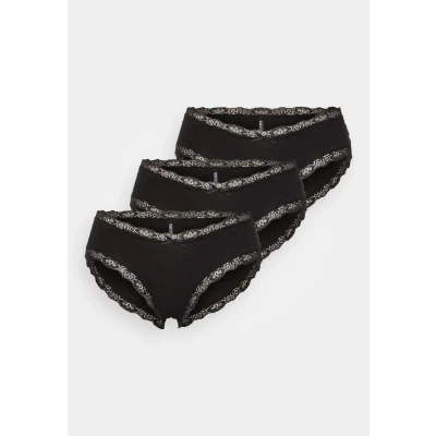 Image of PIECES Women&#039;s Boxer Shorts (Pack of 3), Black/pack: pack 3, S