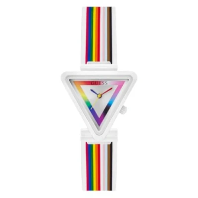 Image of Guess FAME Watch, Women&#039;s, Size: One Size, White