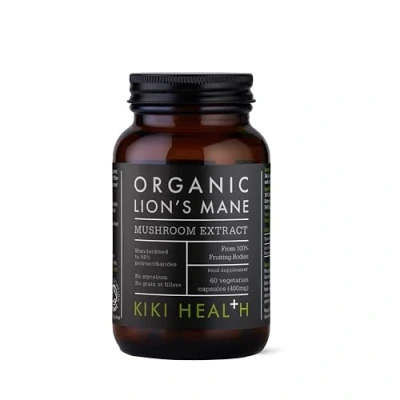 Image of KIKI Health Organic Lion&#039;s Mane Extract Mushroom 60 Vegicaps