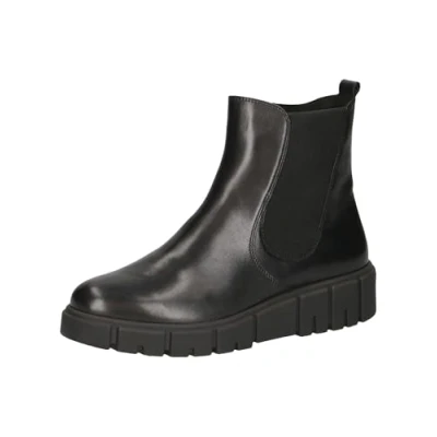 Image of CAPRICE Damen Chelsea Boots mit Reißverschluss Elegant, Schwarz (Black Nappa), 42 EU