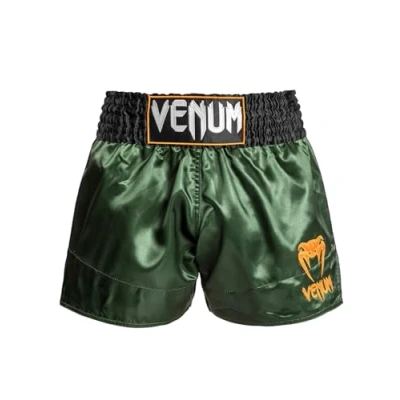Image of Venum Classic MUAY THAI Short Sports shorts, Men&#039;s, Size: XS, Green/black/gold