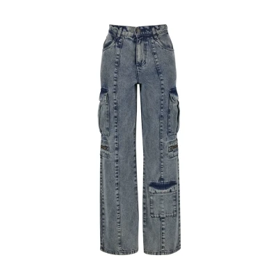Image of Urban Classics Loose Relaxed fit jeans, Women&#039;s, Size: 30, Dirty washed