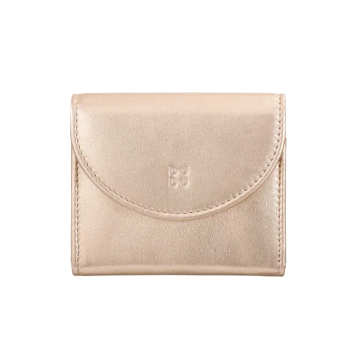 Image of DUDU MINI IN VERA CON ZIP Chiusura A Bottone Compatto Wallet, Women&#039;s, Size: One Size, Ballerina