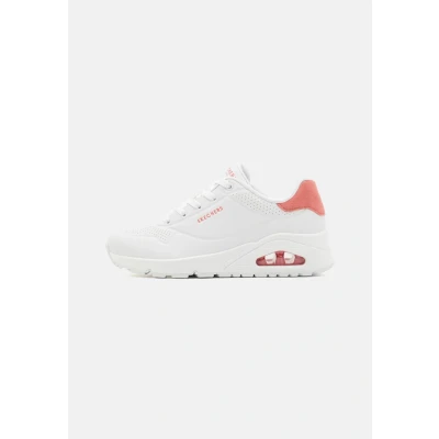 Image of Skechers Sport UNO Trainers, Women&#039;s, Size: 2, White/coral High quality imitation leather