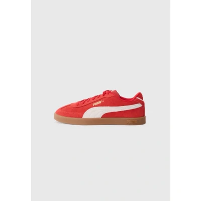 Image of Puma Unisex&#039;s Club Ii Era Suede Sneaker, For All Time Red White Gold, 8.5 UK